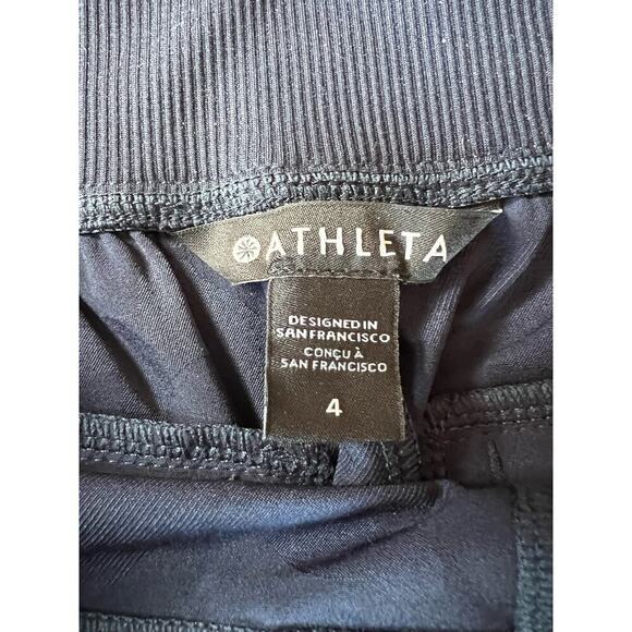 Athleta Women’s Brooklyn Ankle Pants - Navy Blue Camouflage - Stretch - size 4 - Picture 7 of 7